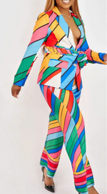 So Fly Rainbow Blazer Set