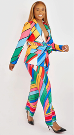 So Fly Rainbow Blazer Set