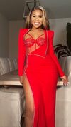 Having My Way Red Bodysuit dress